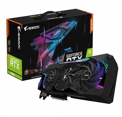 Tarjeta de Video AORUS NVIDIA GeForce RTX 3080 MASTER 10G Gaming 10GB 320 bit GDDR6X PCI Express x16 4.0