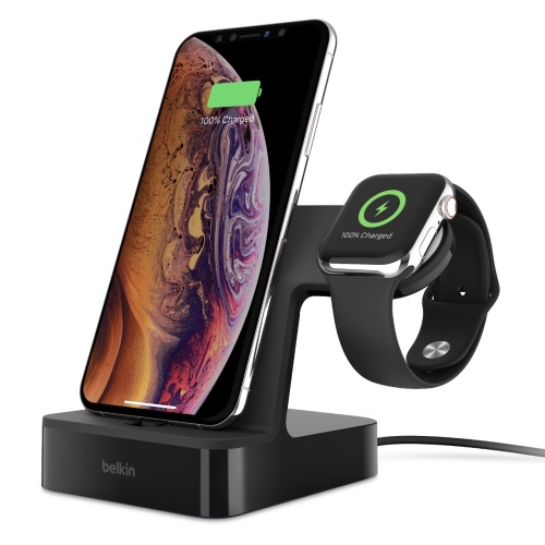 Belkin Cargador Inalámbrico para iPhone/Apple Watch, F8J237TTBLK |  Cyberpuerta.mx