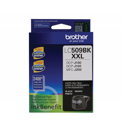 Cartucho Brother LC-509BK Negro, 2400 Páginas p/ DCP-J100 LC509BK |  Cyberpuerta.mx