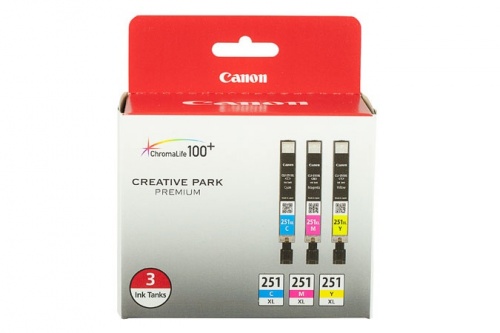 Cartucho Canon CLI-251 XL Phot Cyan/Magenta/Amarillo, 6449B009 |  Cyberpuerta.mx
