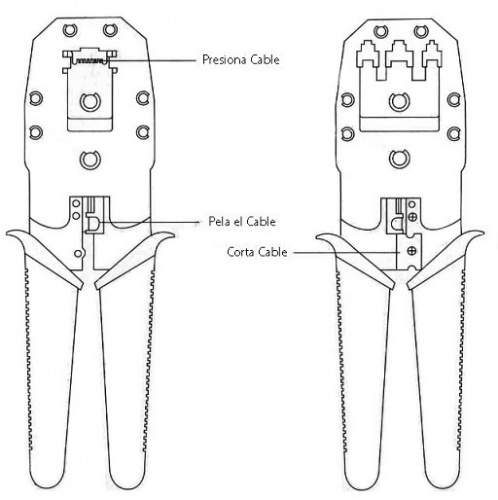 Enson PInzas Ponchadoras ENS-NT01, RJ-11/RJ-45, PINZA ENS-NT01 |  Cyberpuerta.mx