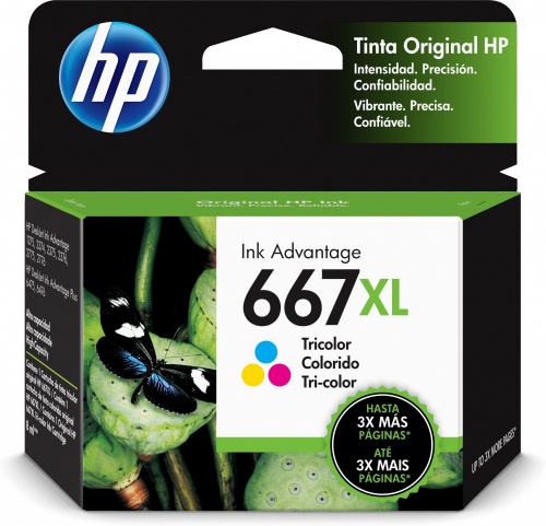 Cartucho HP 667XL Tricolor Original, 330 Páginas, 3YM80AL | Cyberpuerta.mx