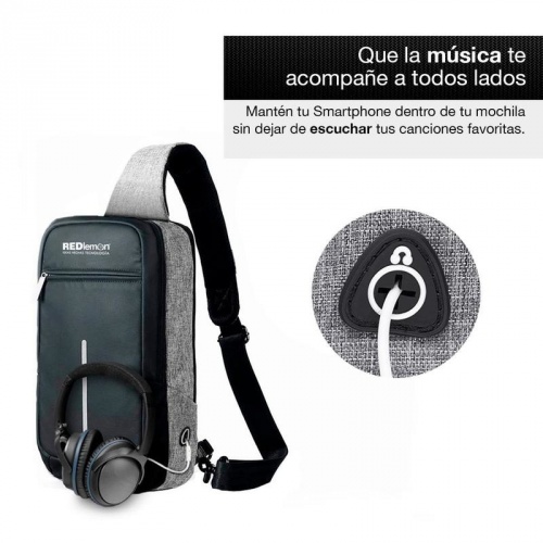 Redlemon Mini Mochila Antirrobo Impermeable p/Notebook Negro 78765 |  Cyberpuerta.mx
