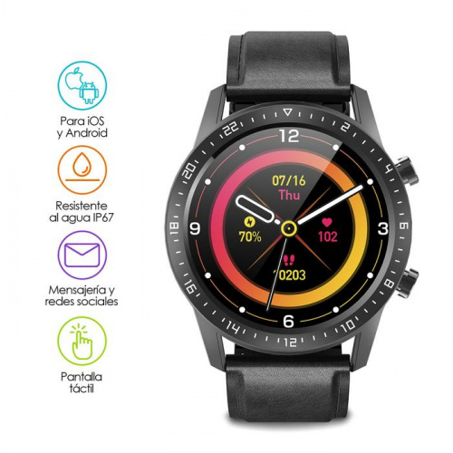 Redlemon Smartwatch Pro Elite 300, Touch Bluetooth Android/iOS, 79219 |  Cyberpuerta.mx