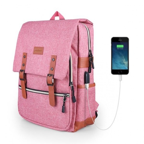 Redlemon Mochila Vintage de Poliéster para Laptop, Rosa 79997-PI |  Cyberpuerta.mx