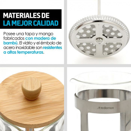 Termo para Cafe con Prensa Francesa Taza Termica Redlemon - Who has the  best price? - Nau