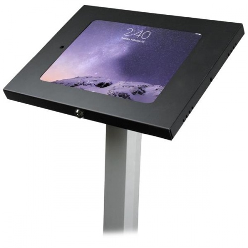 Color Negro y Plata Pedestal con Seguro para iPad StarTech.com STNDTBLT1FS 