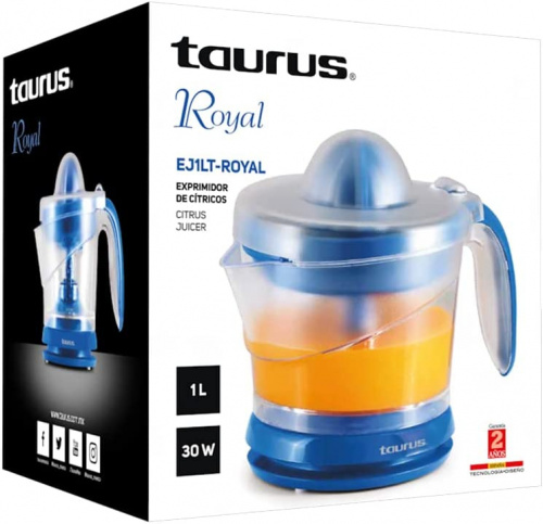 Taurus Exprimidor de Cítricos, 1 Litro, Azul, EJ1LT-ROYAL | Cyberpuerta.mx