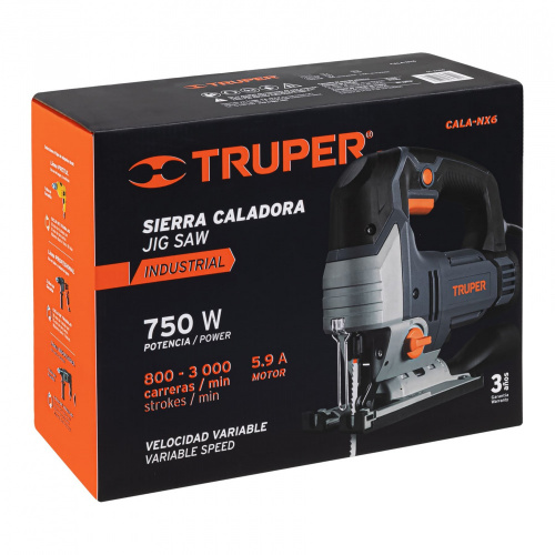 Truper Sierra Caladora CALA-NX6, 750W, Gris/Negro, 15348 | Cyberpuerta.mx