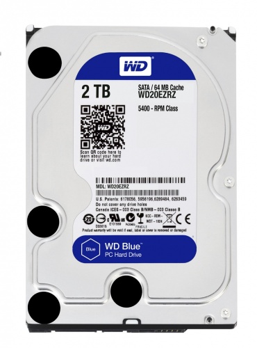 Disco Interno Western Digital WD Blue 3.5'' 2TB, WD20EZRZ | Cyberpuerta.mx