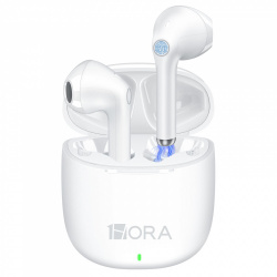 1Hora Audífonos Intrauriculares AUT201, Inalámbrico, Bluetooth, Blanco 