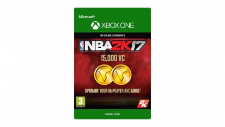 Microsoft NBA 2K17, 15000 VC,  Xbox One ― Producto Digital Descargable 