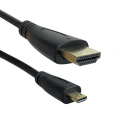 330Ohms Cable Micro HDMI D Macho - HDMI A Macho, 1.5 Metros, Negro 