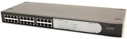 Switch 3Com Fast Ethernet Baseline 2024, 10/100Mbps, 24 Puertos, 4000 Entradas – No Administrable 