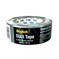 3M Cinta Sellaductos Multiusos, 1 Rollo 48mm x 50m, Gris 