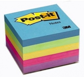 3M Notas Post-it de 3'' x 3'', 5 Blocks de 100 Hojas, 5 Colores Ultra 
