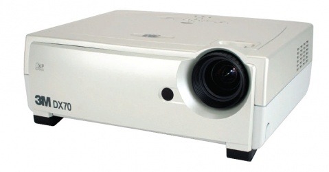 Proyector 3M DX70 DLP, XGA 1024 x 768, 3800 Lúmenes, Blanco 