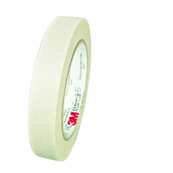 3M Cinta Adhesiva de Fibra de Vidrio Scotch 69, 1 Rollo de 19.05mm x 32.9m, Blanco 