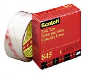 3M Cinta Adhesiva Scotch 845, 1 Rollo de 50mm x 13m, Transparente 