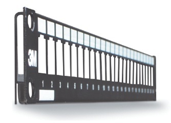 3M Panel de Parcheo Cat6, 48 Puertos RJ-45 Vacío, 2U, Negro 