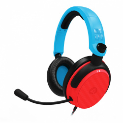 4gamers Audífonos Gamer C6-100BLU-RED-4G para Xbox One/Xbox Series X|S/Nintendo Switch/PC/Smartphone, Alámbrico, 3.5mm, Multicolor 