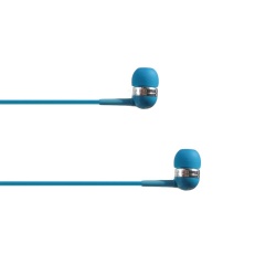 4XEM Audífonos Intrauriculares con Micrófono 4XIBUDBL, Alámbrico, 1.1 Metros, 3.5mm, Azul 