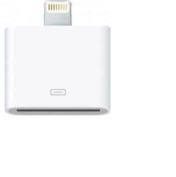 4XEM Adaptador Lightning Macho - 30-pin Hembra, Blanco, para iPhone/iPad/iPod 