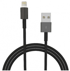 4XEM Cable Lightning Macho - USB A Macho, 4.5 Metros, Negro 