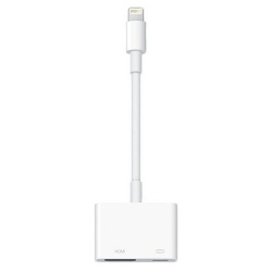 4XEM Adaptador Lightning Macho - HDMI Hembra, Blanco, para iPhone/iPad/iPod 