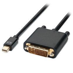 4XEM Cable Mini DisplayPort Macho - DVI Macho, 1.8 Metros, Negro 