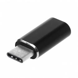 4XEM Adaptador USB C Macho - Lightning Hembra, Negro 