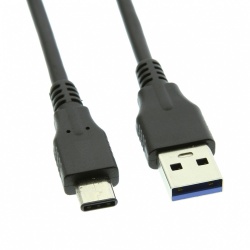 4XEM Cables USB-C Macho - USB Macho, 90cm, Negro 