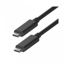 4XEM Cable USB C Macho - USB C Macho, 1.8 Metros, Negro 