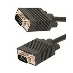 4XEM Cable VGA Macho - VGA Macho, 30cm, Negro 