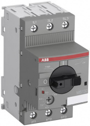 ABB Arrancador de Motor Manual MS132-1.6, 3 Polos, 12A, 690V 