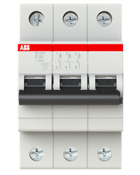 ABB Interruptor Automático de 3 Polos 2CDS213001R0504, 440V, 50A 