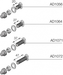 ABB Kit de Tornillos y Tuercas M8 1.06