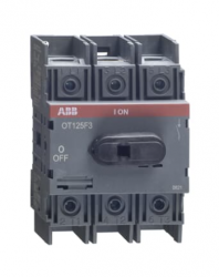 ABB Interruptor Electrónico 3 Polos OT125F3, 240V, 125A, Entrada 600V 