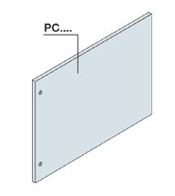 ABB Panel Ciego para Gabinete PC6401, 30 x 60cm, Gris 