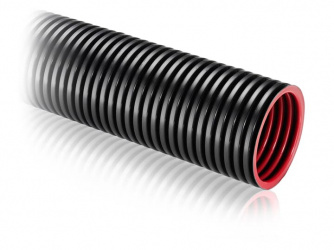 ABB Tubo Canaleta Corrugado XR90G-29BR.50, 50 Metros, Negro 