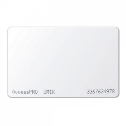 AccessPRO Tarjeta RFID/Mifare, 5.4 x 8.56cm, Blanco 