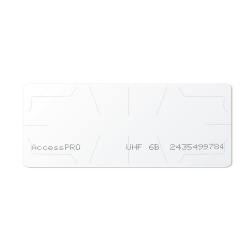AccessPRO Tag Adherible ACCESS-TAG-6B, 11 x 4.5cm, Blanco 