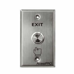 AccessPRO Botón Pulsador APB-87022D, Alámbrico 