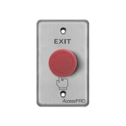 AccessPRO Botón de Salida APBSEMC, Alámbrico, Rojo 