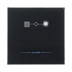 AccessPRO Lector de Proximidad de Código QR EM/Mifare  APREADERQR, Wiegand 26/34, Compatible PROX/MIFARE 