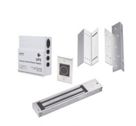 AccessPRO Cerradura Electromagnética KITMAG12V, 272kg, Plata 