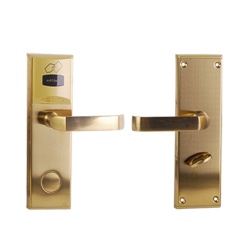 AccessPRO Cerradura con Lector de Chip LOCKPRO-1HDG, 23.9cm x 2.8cm, Dorado 