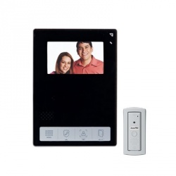 AccessPRO Kit de Videoportero TVPRO-400B, Monitor 4.3'', Alámbrico, Negro 