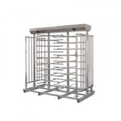 AccessPro Torniquete Doble XT-200-L, Acero Inoxidable 