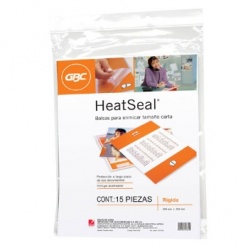 Acco Bolsa Térmica Rígida MX01350, Paquete de 15 Piezas, Tamaño Carta, Transparente 